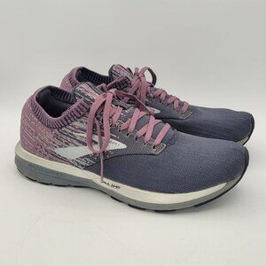 Brooks Ricochet Women's 9.5 B Road Running Shoes DNA AMP Purple Gray Silver